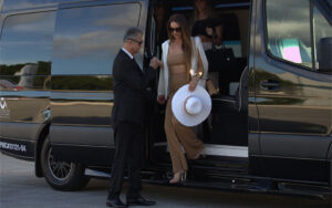 Sprinter Limo with Passengers