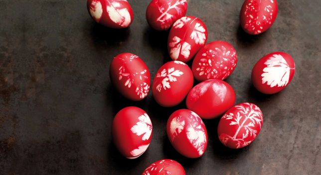 Red Easter Eggs in Greece